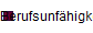 Berufsunfhigkeit